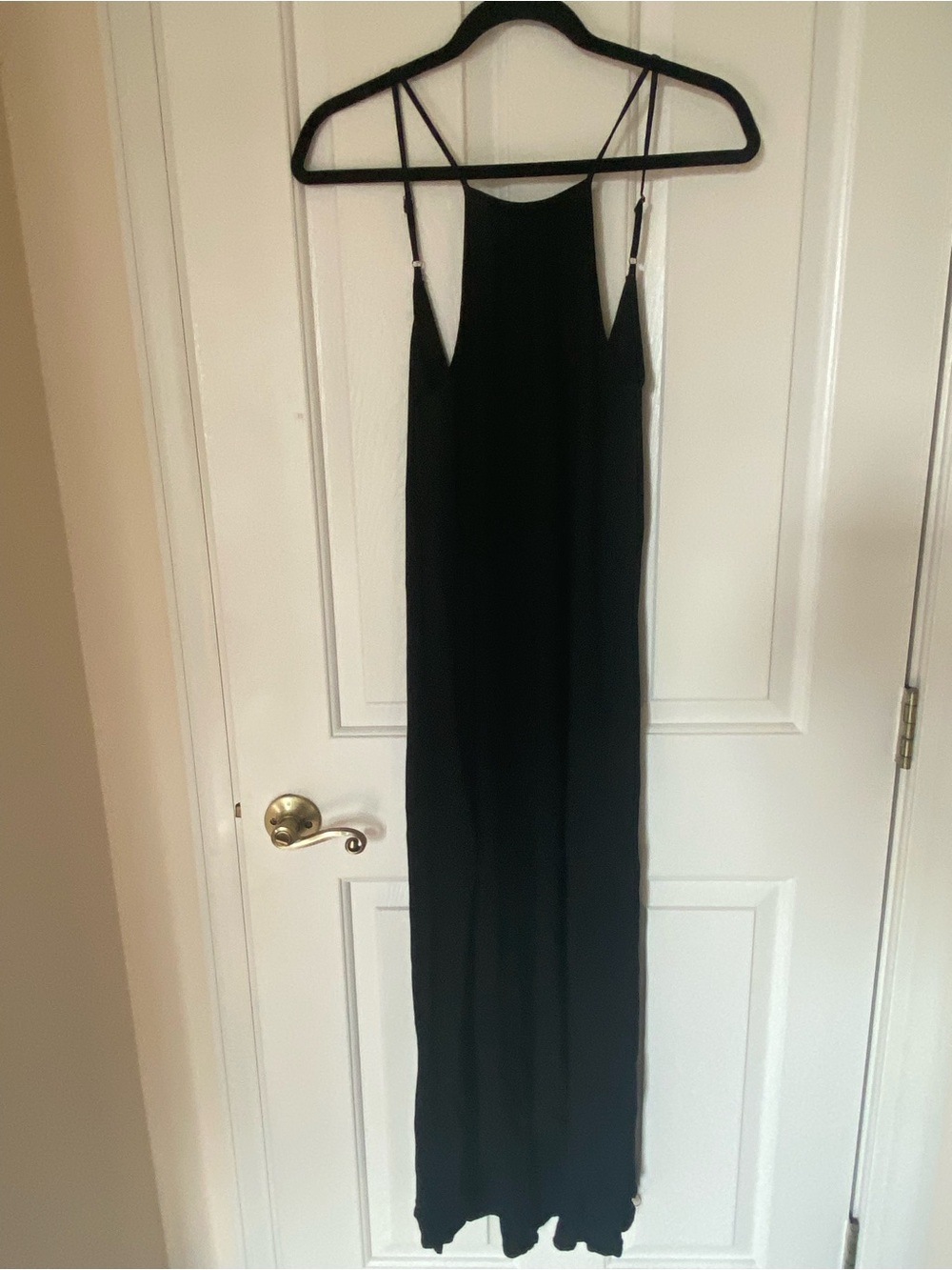 XIX PALMS Black Halter Maxi Dress - Minimal Slip Style Size  XSmall - Picture 11 of 11